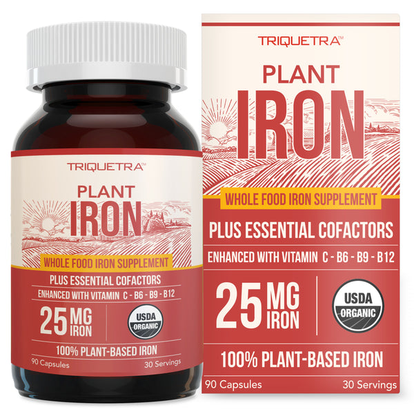 Organic Iron | Whole Food Iron Supplement & Cofactors