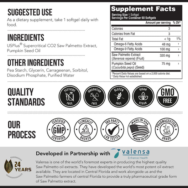 Saw Palmetto Extract with Pumpkin Seed Oil