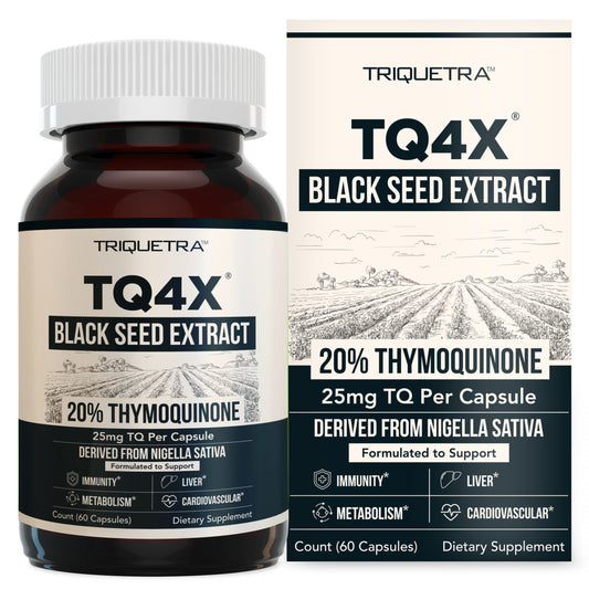 TQ-Advanced® 4X 25mg Black Seed Extract Capsules