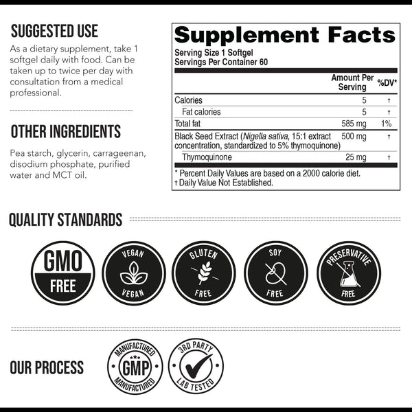 TQ-Advanced Black Seed Oil Softgels