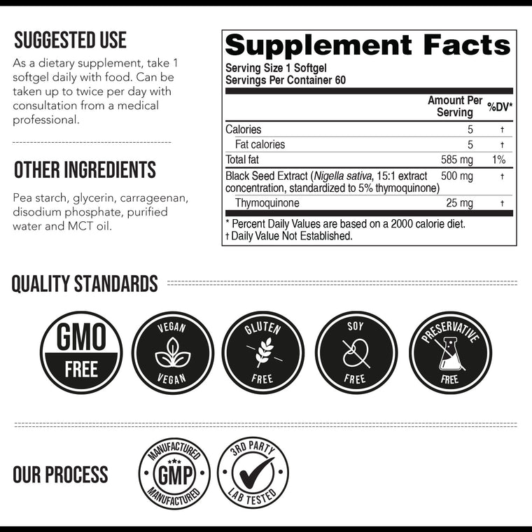 TQ-Advanced Black Seed Oil Softgels