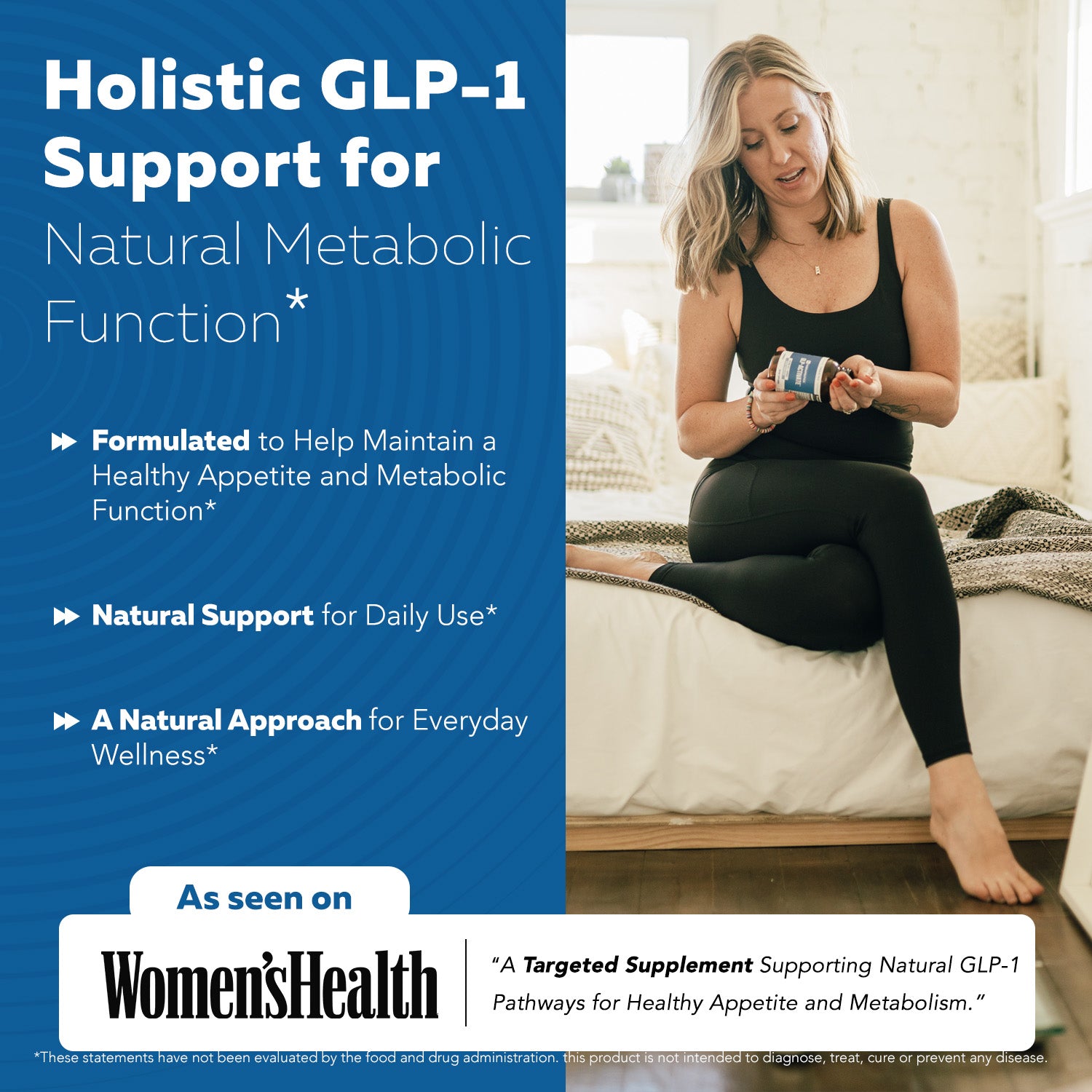 GLP-Activate supplement supporting natural GLP-1 pathways for healthy appetite control, metabolic function, and weight management with daily use