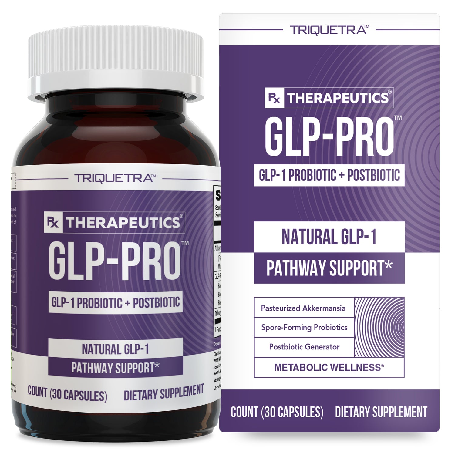 Triquetra Health GLP-Pro GLP-1 Probiotic + Postbiotic