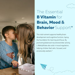 Kids L-Methylfolate liquid with 5-MTHF folate supporting brain development, mood balance and cognitive function in children
