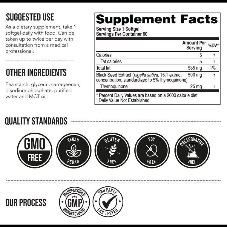 TQ-Advanced Black Seed Oil Softgels