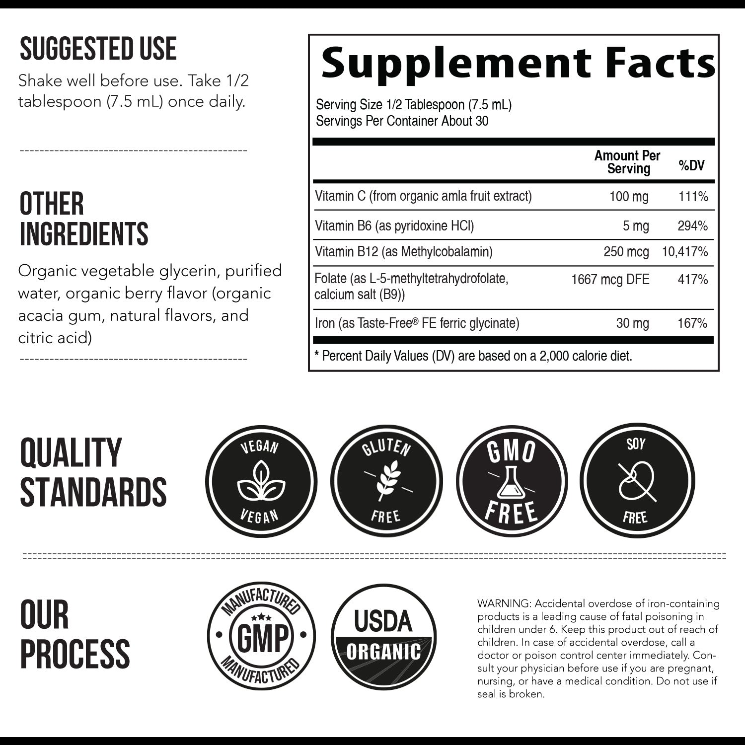 Liquid Iron Supplement