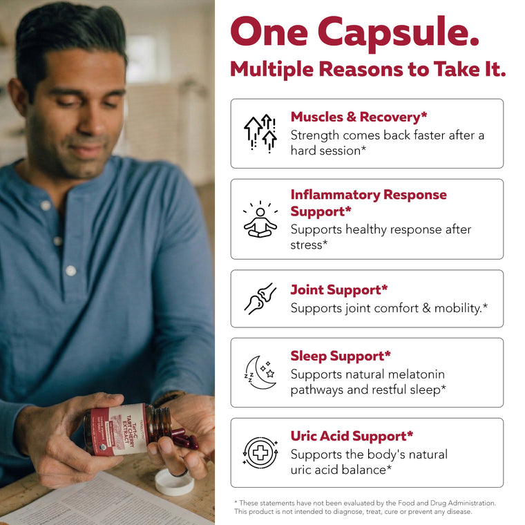 For the morning after the hard day - post-exercise recovery, joint comfort, antioxidant support, restful sleep