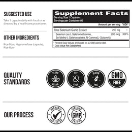 Total Selenium - 200 mcg, Plant-Based Selenium
