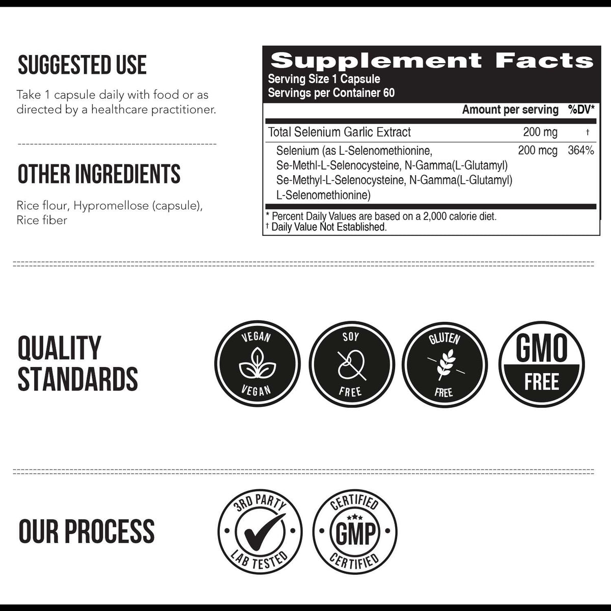 Total Selenium - 200 mcg, Plant-Based Selenium