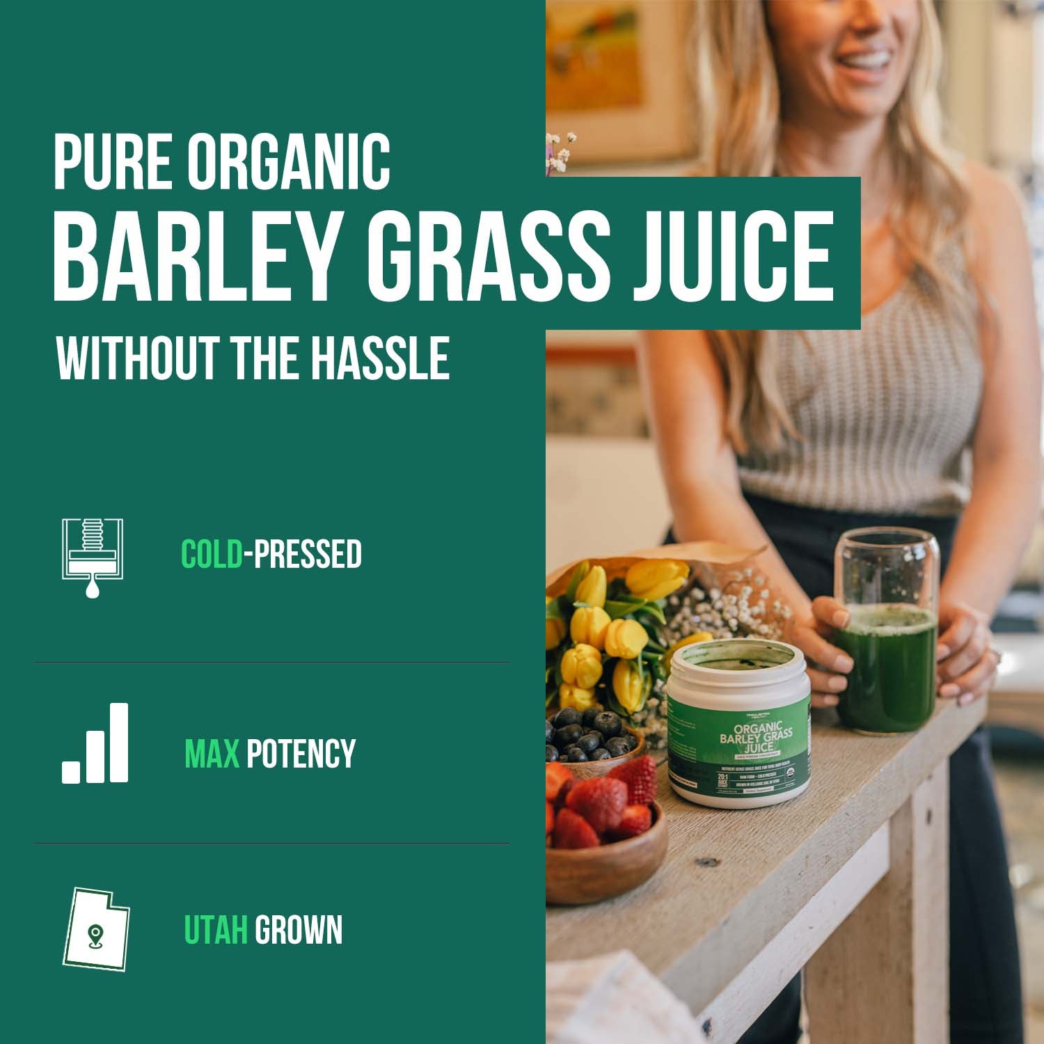 Triquetra Health® Organic Barley Grass Juice Powder Triquetra™