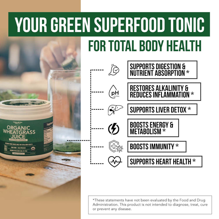 Organic Wheatgrass Juice Powder
