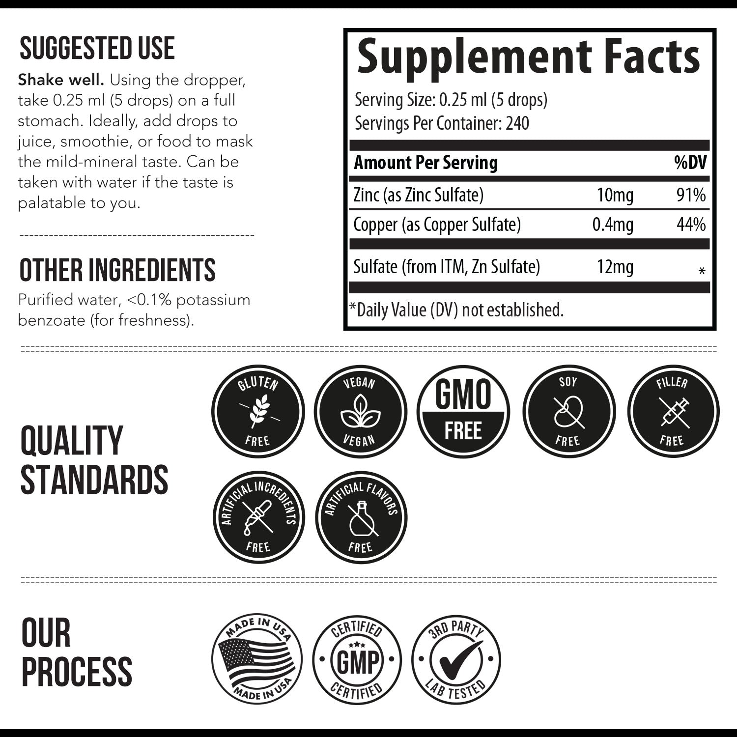 Triquetra Health® Ionic Zinc Plus Copper Liquid Concentrate (2 oz