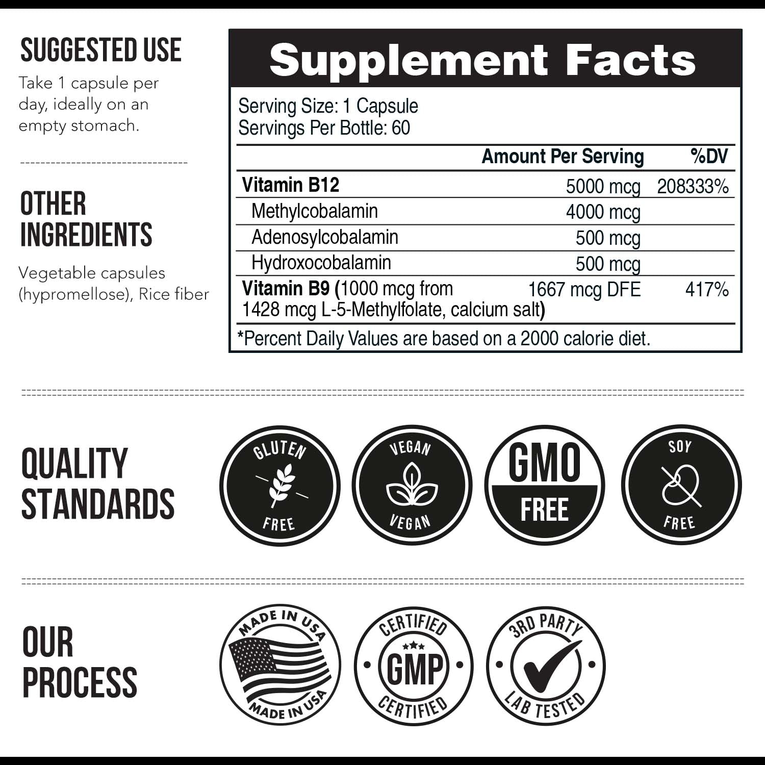 BioActive B12: Vitamin B12 Plus L-Methylfolate