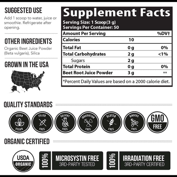 Organic BioBeet Juice Powder