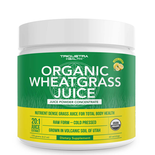 Organic Wheatgrass Juice Powder - Lemon Flavor