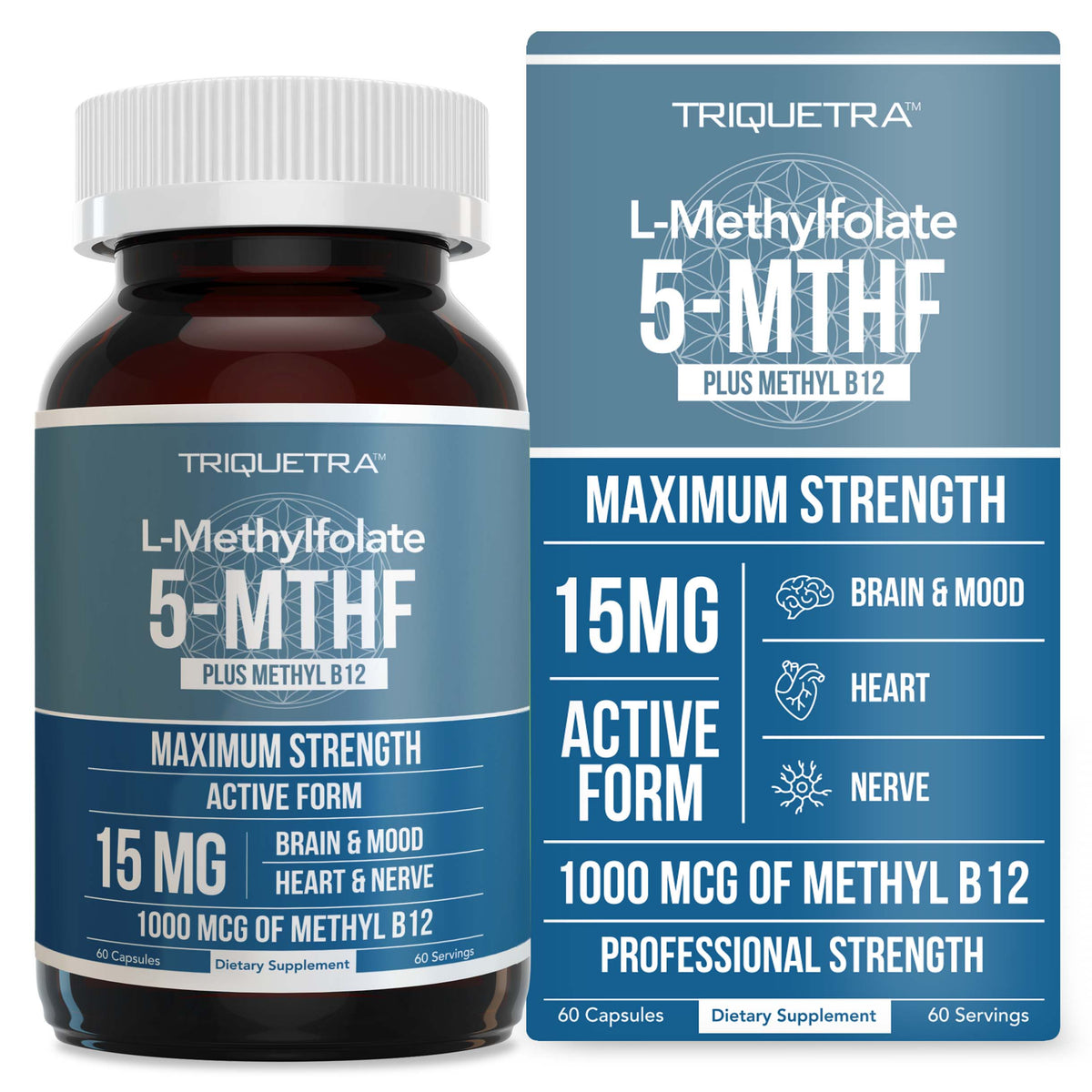 L-Methylfolate (15 mg) Plus Methyl B12 Capsules