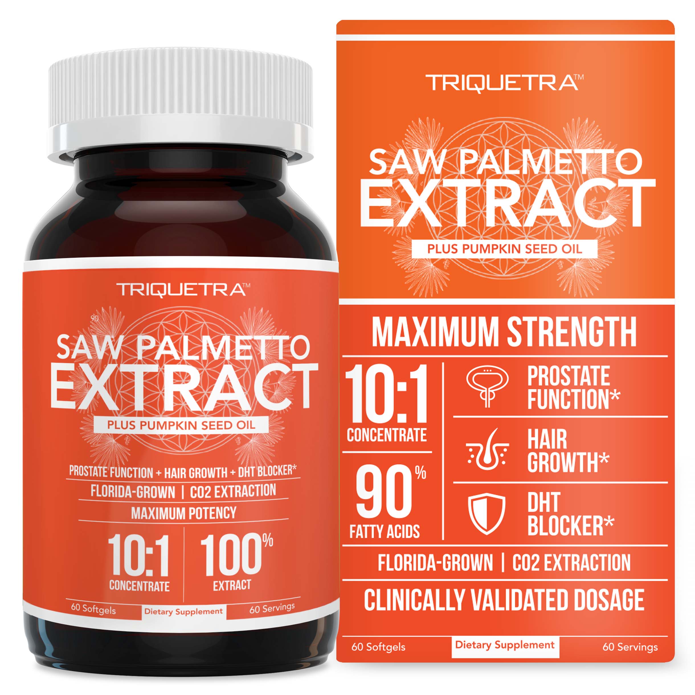 Triquetra Health® Saw Palmetto Extract & Pumpkin Seed Oil (60 ct.) -  Triquetra™